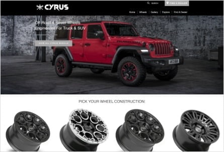 طراحی سایت بین المللی سایرس ویل