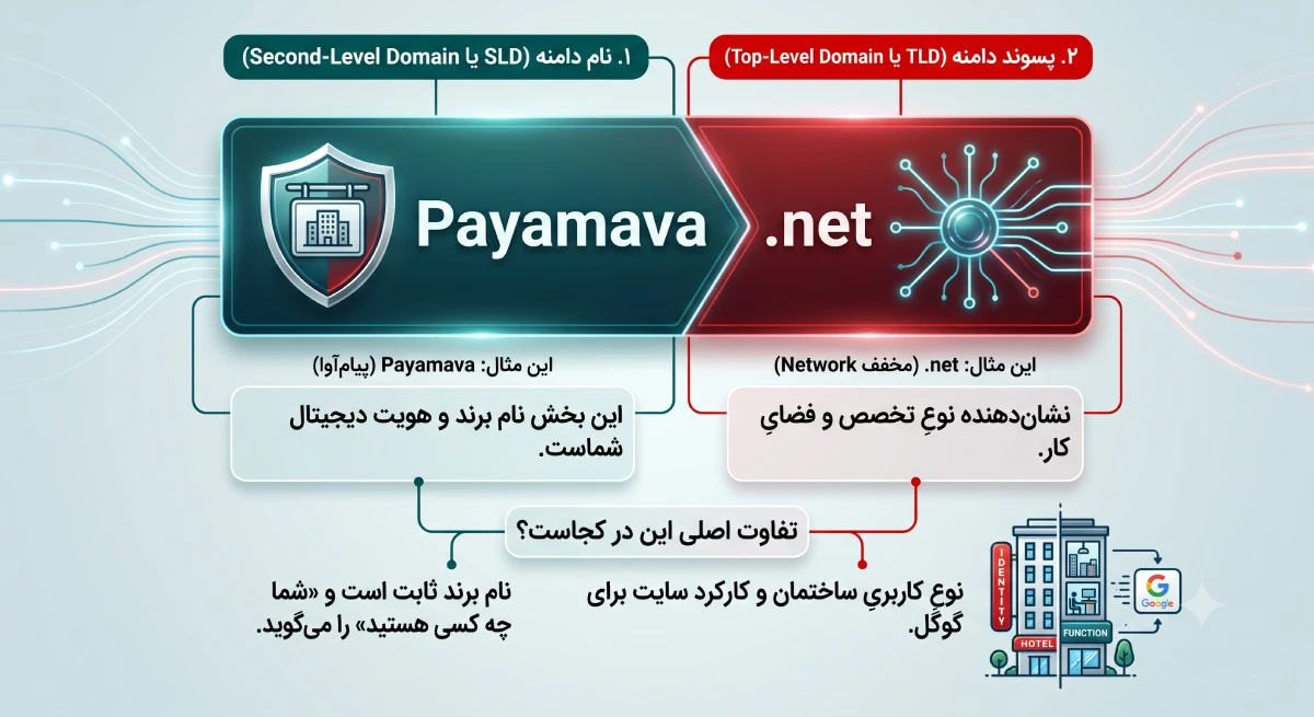 انواع پسوند دامنه