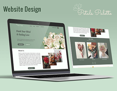 تاثیر رنگ ها در طراحی سایت گلفروشی