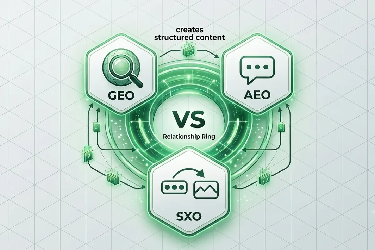 ارتباط SXO با GEO و AEO