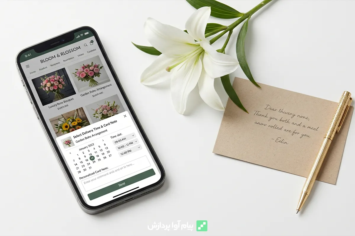 طراحی سایت گل فروشی