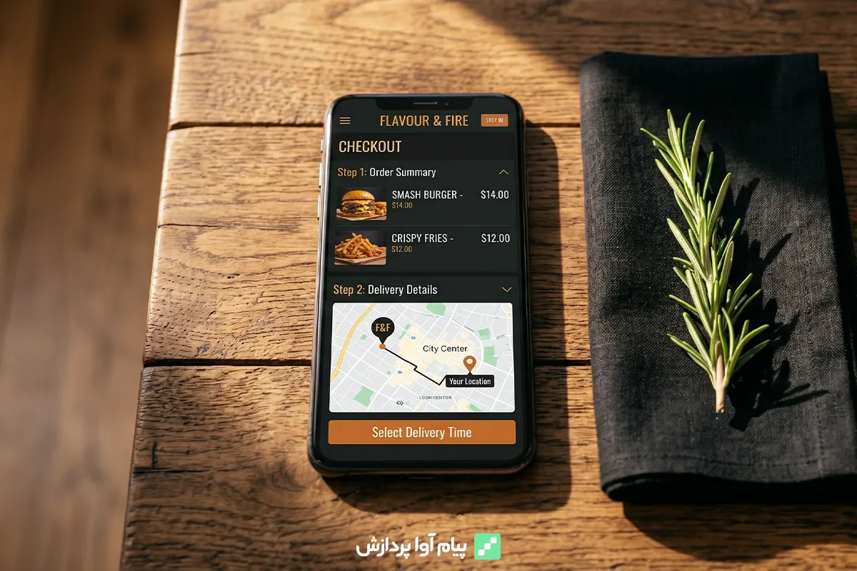طراحی سایت سفارش غذا