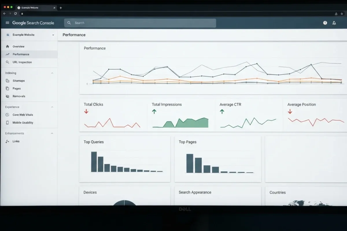 بررسی گزارش Google Search Console