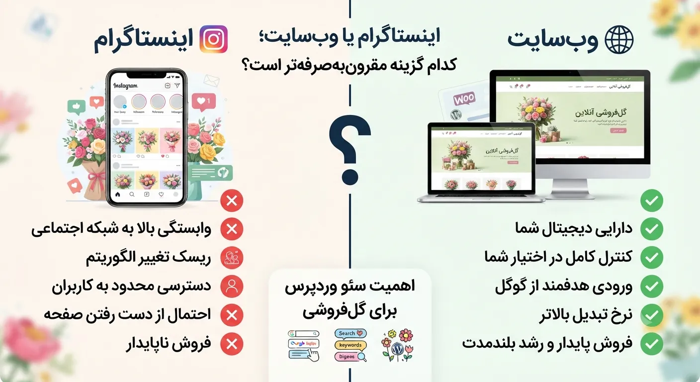 اینستاگرام یا وب‌سایت؛ کدام گزینه مقرون‌به‌صرفه‌تر است؟